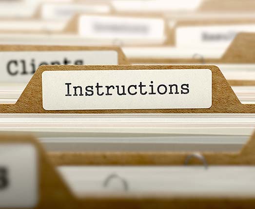 image of a file folder tab labeled instructions